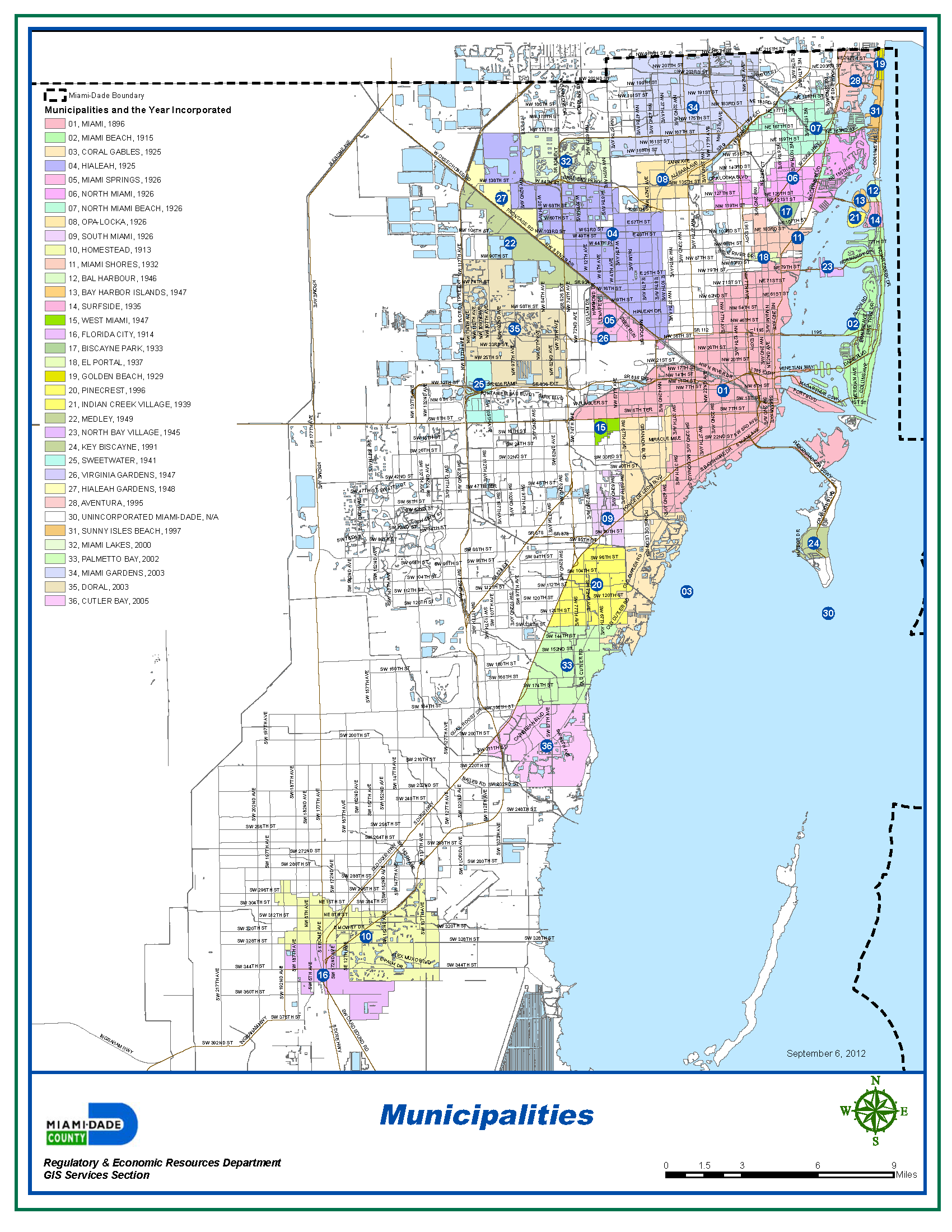 Miami-Dade County Map